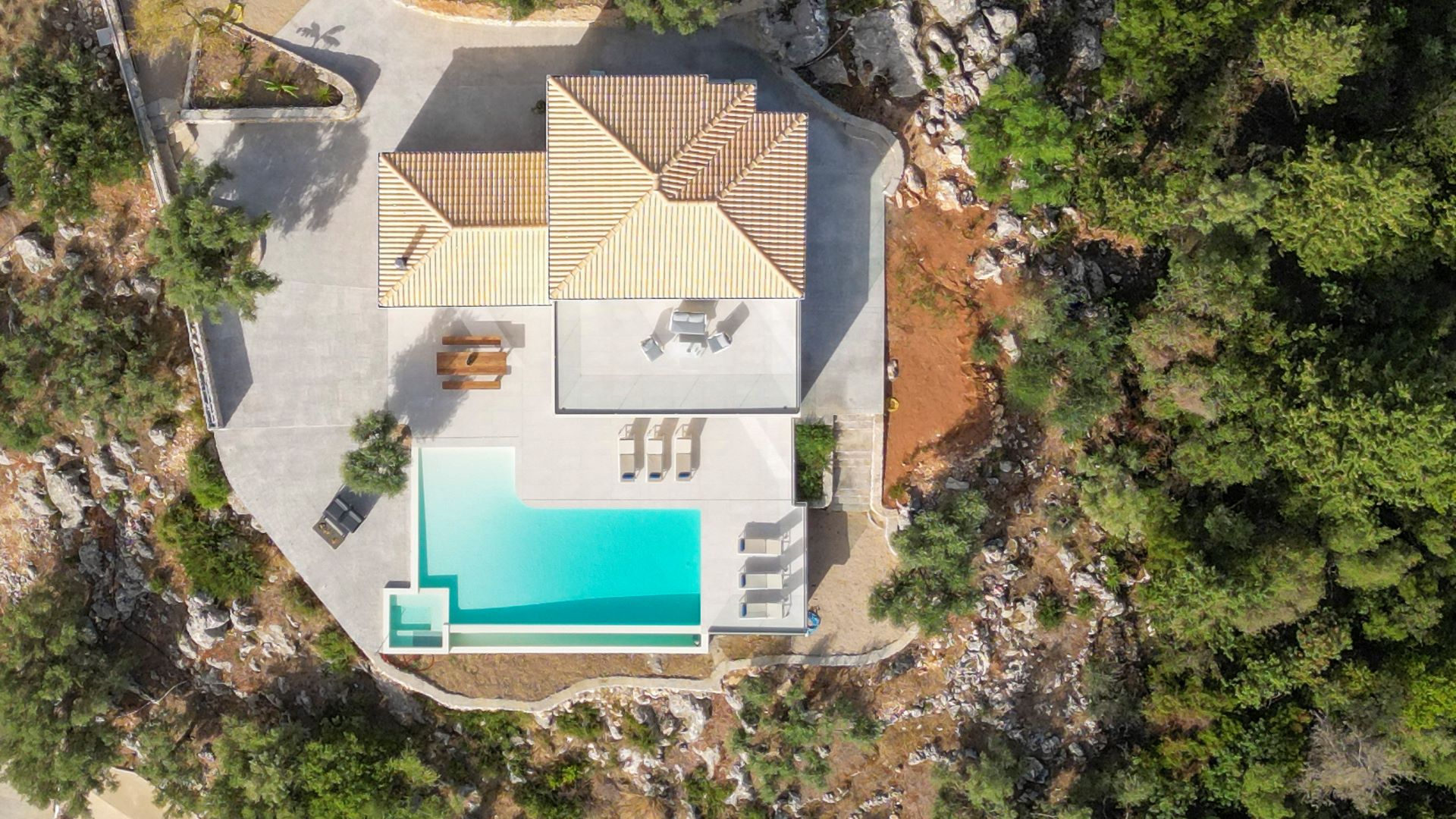 Rachi Villas aerial view