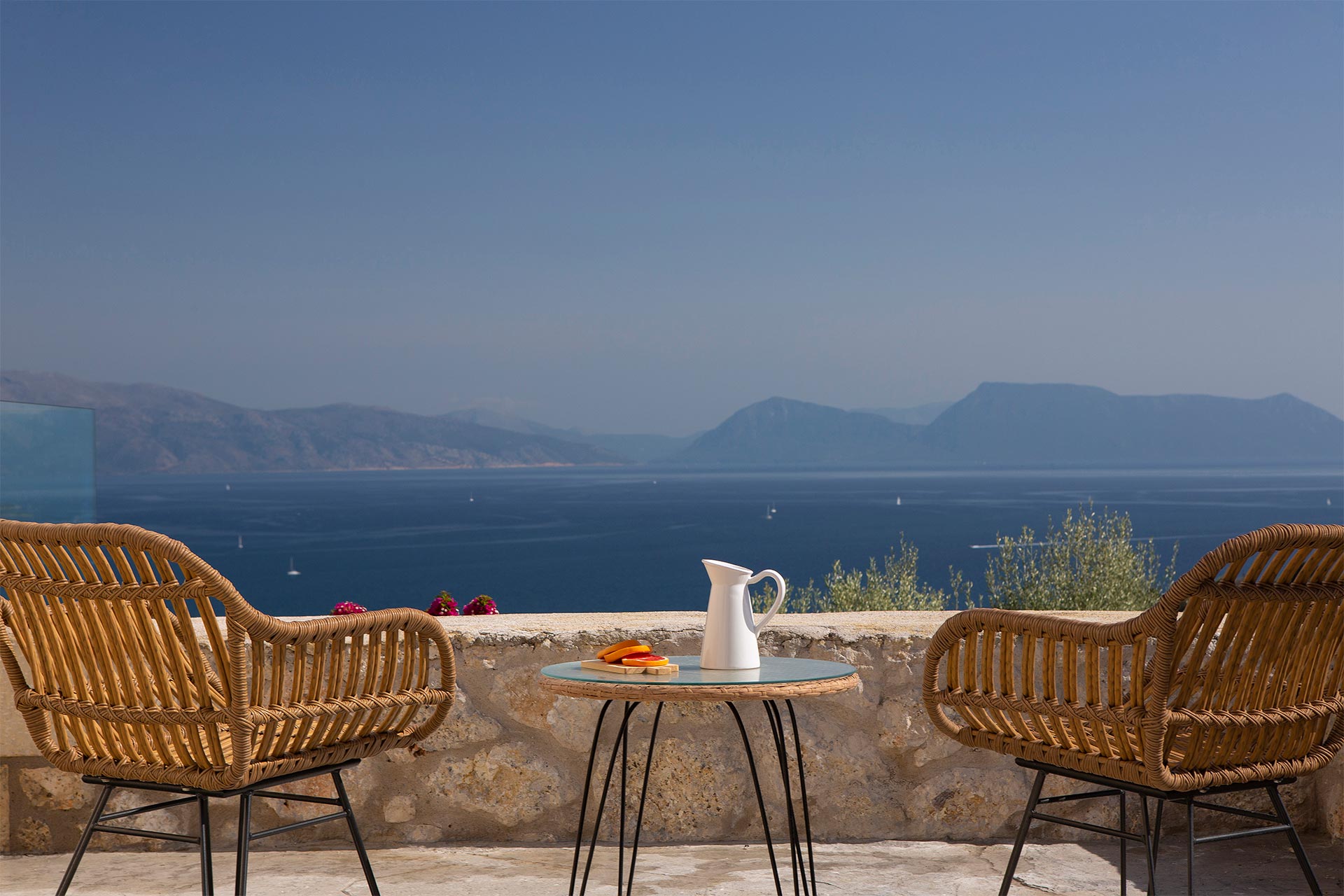 Villa balcony sea view